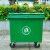 户外垃圾桶660L升大容量商用市政加厚塑料挂车大号环卫垃圾桶不含税运 660LL环卫专用特厚-绿色带轮带