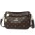 袋鼠（KANGAROO）品牌真皮女包质感斜挎包女士包包2024新款小包包单肩斜挎包牛皮 棕配红 真皮授权
