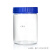 透明高硼硅玻璃大口蓝盖试瓶广口样品瓶实验耐高温瓶100mm内口工业品 透明中号+四氟垫片