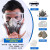 元族防毒面具全面罩喷漆专用防尘口罩防工业粉尘防护罩放毒氧气呼吸器 6200防尘毒面具7件套+防雾大眼罩