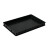 静电方盘黑色物料盒零件工具元件盒塑料周转箱塑胶托盘浅盘胶盘 45号方盘外尺寸：450*300*55mm