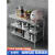 厨房不锈钢作台商用双层操作台三层桌子饭店切菜案板打荷台台面 长100宽0高0(双层