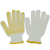 强盛伟业 QSWY 劳保手套耐磨棉线点胶点塑防滑手套 黄色点胶手套