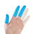 丁晴手指套一次性橡胶防护耐磨实验室耐酸碱无硫无卤 【白色】丁晴手指套-1000只装