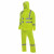 安大叔D763/C890反光雨衣裤套装3M视觉丽材料髙警示PVC防水涂层布 荧光黄 S