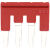 端子互联条插拔式桥接件中心边插件连接条红色短接条 玫红色