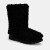 蔻驰（COACH）女靴冬季短靴 Deena 柔软羊毛皮舒适防滑抓地保暖雪地靴 Black/黑色 标准35.5/US5