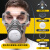 LISM防毒口罩面具全面罩防尘防工业化工喷漆专用防护气体放毒氧气面罩 防尘毒套装+防雾大眼罩