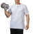 安德玛（Under Armour）户外圆领短袖男装上衣运动服跑步训练健身舒适透气男式T恤 白色/宽松版型 S