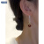 特奇玛蝴蝶红色贝珠高级感设计耳环时尚百搭耳坠2024年新款潮个性耳饰 红色贝珠耳环