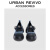 URBAN REVIVO2024春季新款女士渐变牛仔厚底增高单鞋UAWS40003 蓝色 / 黑色 36