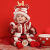 迪士尼（Disney）婴儿连体衣拜年服秋冬龙年周岁抓周礼服男女宝宝新年过年喜庆衣服 小福龙红色套装+帽子(加绒加厚) 90(加绒加厚)