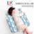 婴儿抱枕侧睡靠枕宝宝睡觉安抚枕头荞麦新生儿防翻身儿童固 安抚枕米妮方格大号50cm 41cm