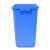 天枢20L摇盖垃圾桶小塑料桶小号小型分类回收商用酒店办公室蓝色(可回收物)无盖