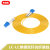 单模光纤跳线lc-lc延长线3 5 10米m双芯网络跳线光钎光纤尾纤室内 浅黄色 2m