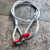钢丝绳成套吊索具吊钩起重钢丝绳吊带单肢吊钩压制钢丝绳单腿吊具 2T4米