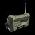 沃尔森XLN-290WB防灾手摇手电筒收音机充电多功能应急太阳能手电x 绿色标配手摇发电 收音机 5档照明模式_战术包