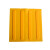 盲道砖橡胶 pvc安全盲道板 防滑导向地贴 30cm盲人指路砖Q (底部实心)25*25CM(黄色条状)