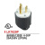 15A20A电源接线插头带UL认证美式发电机工业设备组装接头插座 LK5520R(20A 125V)母座