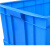 京顿JINGDUN 塑料周转箱仓库物流箱塑料箱中转箱转运箱货框周转筐 蓝色610*420*360mm