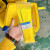 定制黄色塑料平口垃圾袋封口尼龙扎带废物扎袋吊牌标签标识牌 扎带100条