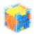 磁立方 MAGNET CUBE儿童滚珠闯关迷宫桌面游戏3d立体魔方小学生解锁创意玩具 立体闯关迷宫100个
