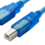 AMSAMOTION PLC编程电缆数据线 镀金工艺接口 蓝色 2米