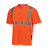 安大叔JJ-E774圆领反光T恤 3M反光材料100%涤纶透气鸟眼布 一件装 荧光橙（加LOGO） 3XL 
