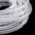 臻工品 包线管束线管电线缠绕管 一卷价 白色18mm/4米