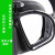 LZJV自由潜水镜低容积 深潜面镜 游泳潜水用品装备面罩浮潜套装 白色带支架单面镜