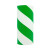 时岸 安全警示胶带PVC安全线斑马线警戒线 绿白（宽48mm*33米）