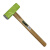 铁者 TZ-H058 手锤工地石工锤工具防爆防锈绿头木柄八角锤3磅
