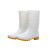 久瑞 JZH07 防滑防水白色雨靴 耐油耐酸碱劳保防护雨鞋 高筒 36码 
