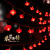 金绿士 新年喜庆装饰红灯笼灯串挂件 春节室内LED氛围灯学校公司商城大红灯笼串 红灯笼电池盒款7.5米50灯