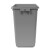 天枢60L摇盖垃圾桶塑料桶大号小型分类回收商用室外户外酒店办公室灰色(其他垃圾)无盖