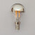 爱迪生灯丝LED无影灯泡半电镀银色金镜面反射装饰有可调光中性光 A60-4W暖光-调光款(E27) 其它 其它