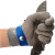 2020防割手套钢丝手套服装裁剪裁床制衣验厂专用手套金属铁手 (带按扣)5级防割钢丝手套 (带按扣)5级防割钢丝手套