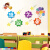 萌念班级文化墙布置 幼儿园班级文化墙面装饰壁纸自粘小学教室布置的 提示标题B 大