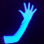 手影舞荧光手套蓝色发光夜光手套年会手指舞道具紫光舞台黑光灯 黄绿色彩带一卷22米 31-40W