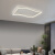 欧普（OPPLE）灯朗上客厅灯吸顶灯2021年新款简约现代大气北欧长方形灯具组 A1套餐白框-两室一厅-暖光