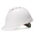 尚琛  标准型ABS安全帽工地领导建筑工程头盔透气男 白色豪华型PE一指键