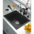 XL JJ厨房石英石水槽单槽洗菜盆洗碗小方槽套餐561水槽 单槽 MS356套餐四：全套配置+净水龙头