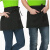谋福（CNMF）半身围裙咖啡厅服务员短款小腰 （咖啡色两个口袋）