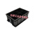 多格格箱分格收纳箱黑色零件盒流水线分类盒ESD格子箱新料 6格箱360*250*145mm