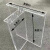 美克杰亚克力桌脚透明定制岩板岛台T型悬浮桌腿一字型支架吧台餐桌 厚度(2厘米)桌脚 T型(高70宽60)一对