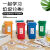 伏加瑞伏加瑞网红桌面上迷你垃圾桶家用可爱办公室翻盖创意分类宣传小号早教桶 迷你桶绿色1个