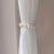 EASYFAMILY珍珠窗帘绑带一对装绳子现代简约纱帘绑带磁铁窗帘扣环绑绳免打孔 25cm珍珠白-2条