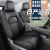 博紫日产逍客汽车座套23/24新款专用坐垫全包围打孔皮座椅 神秘黑标准版