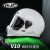 HJC全盔玻璃钢复古盔摩托车巡航拿铁自由攀爬V10街车踏板盔轻便防雾 V10白色(标配透明镜片)+防雾贴 L