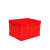 瀚海融科      红色塑料周转箱不良品箱胶箱工业储物箱加厚长方形大号收纳箱 MH315/370*240*110mm